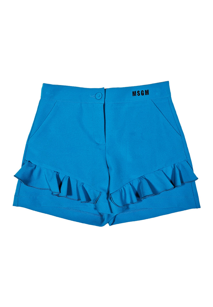 Short turquoise pour fille