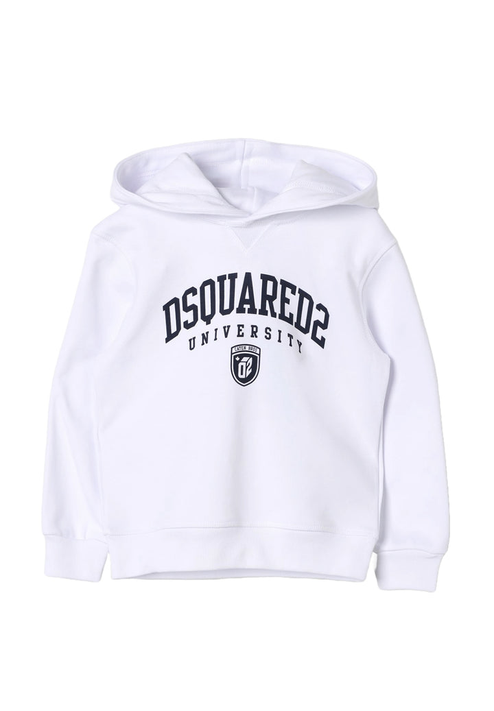 Sweat à capuche blanc pour enfants