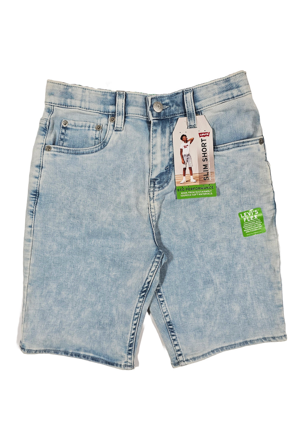 Bermuda blu denim chiaro per bambino