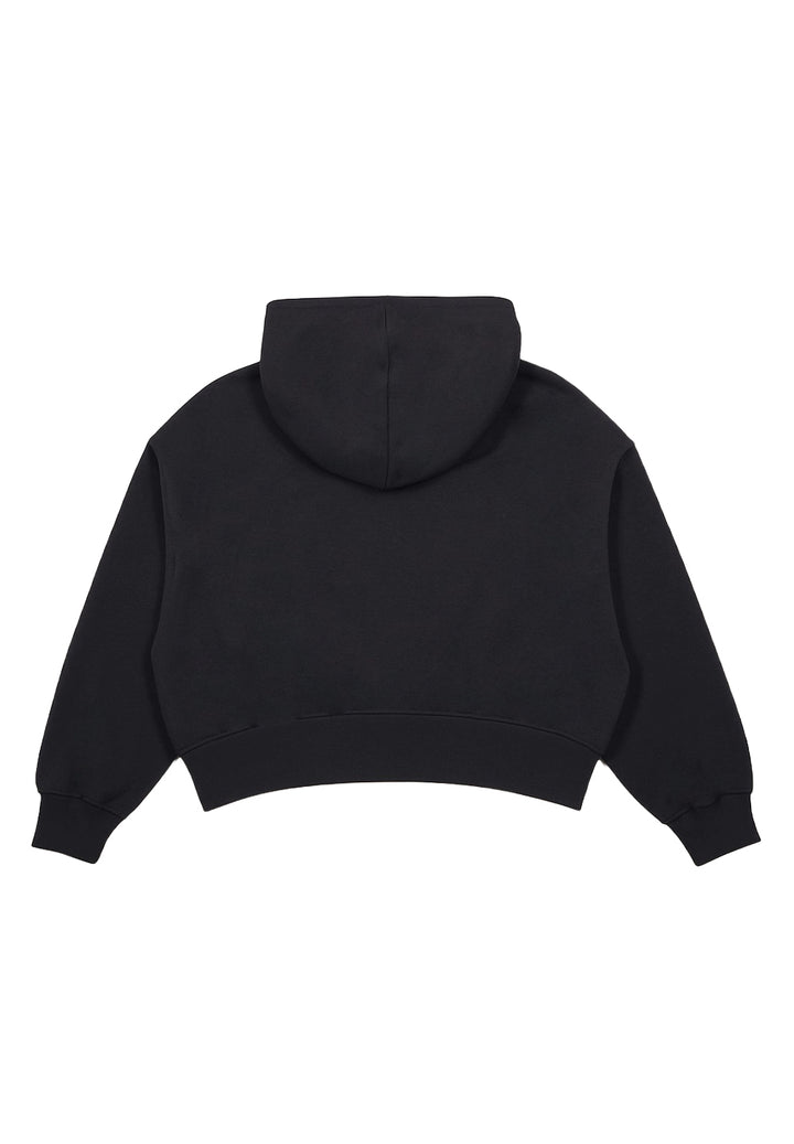 Schwarzes Kapuzensweatshirt für Mädchen