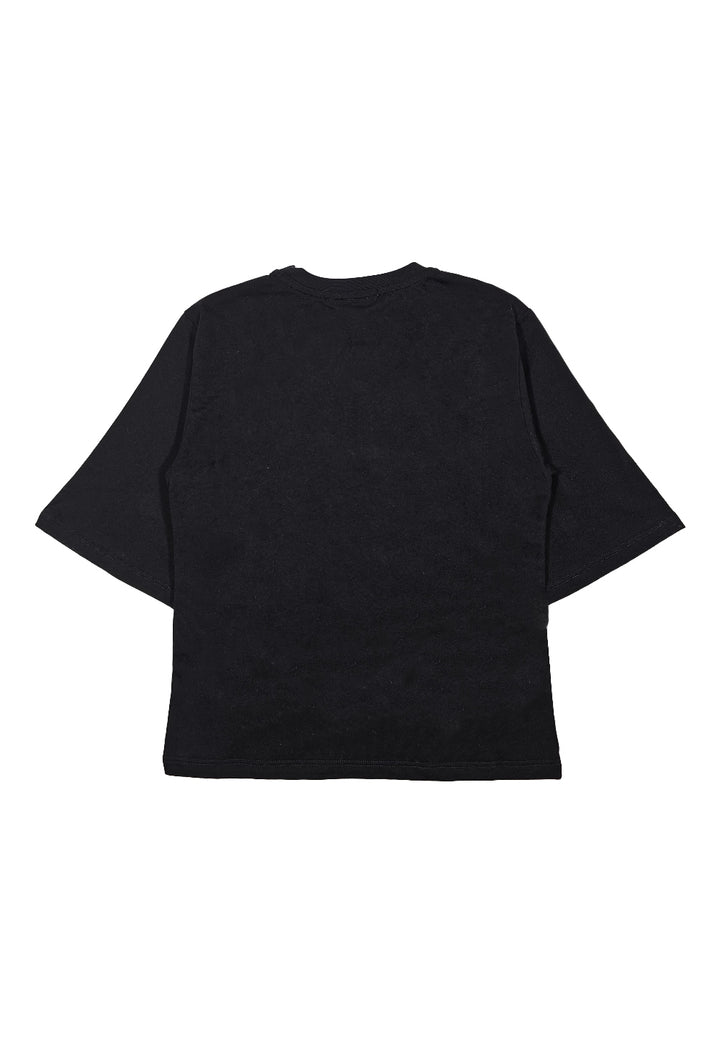 T-shirt nera per bambina