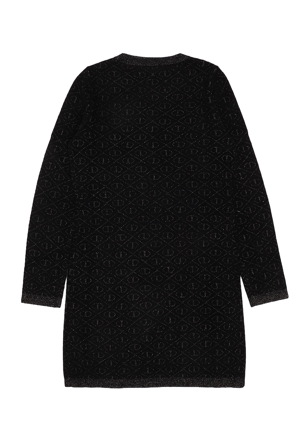 Vestito maglia nero per bambina