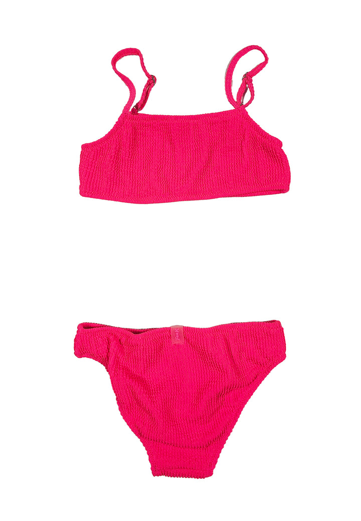 Costume bikini fuxia fluo per bambina