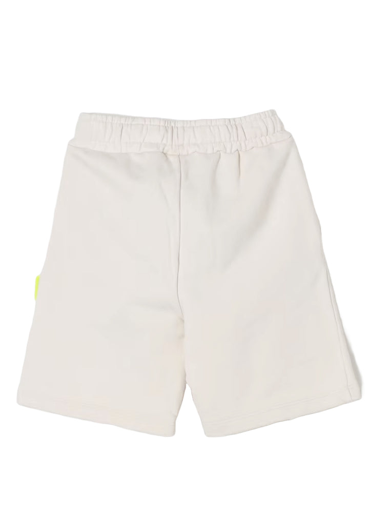 Bermuda felpa crema per bambino