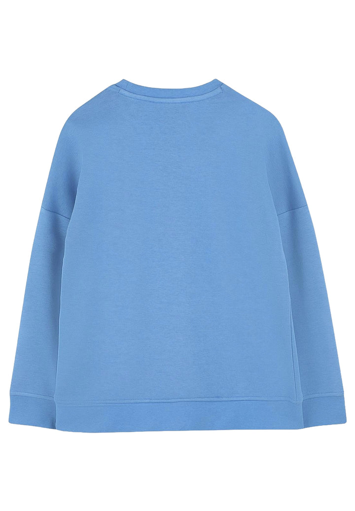 Felpa girocollo blu per bambino