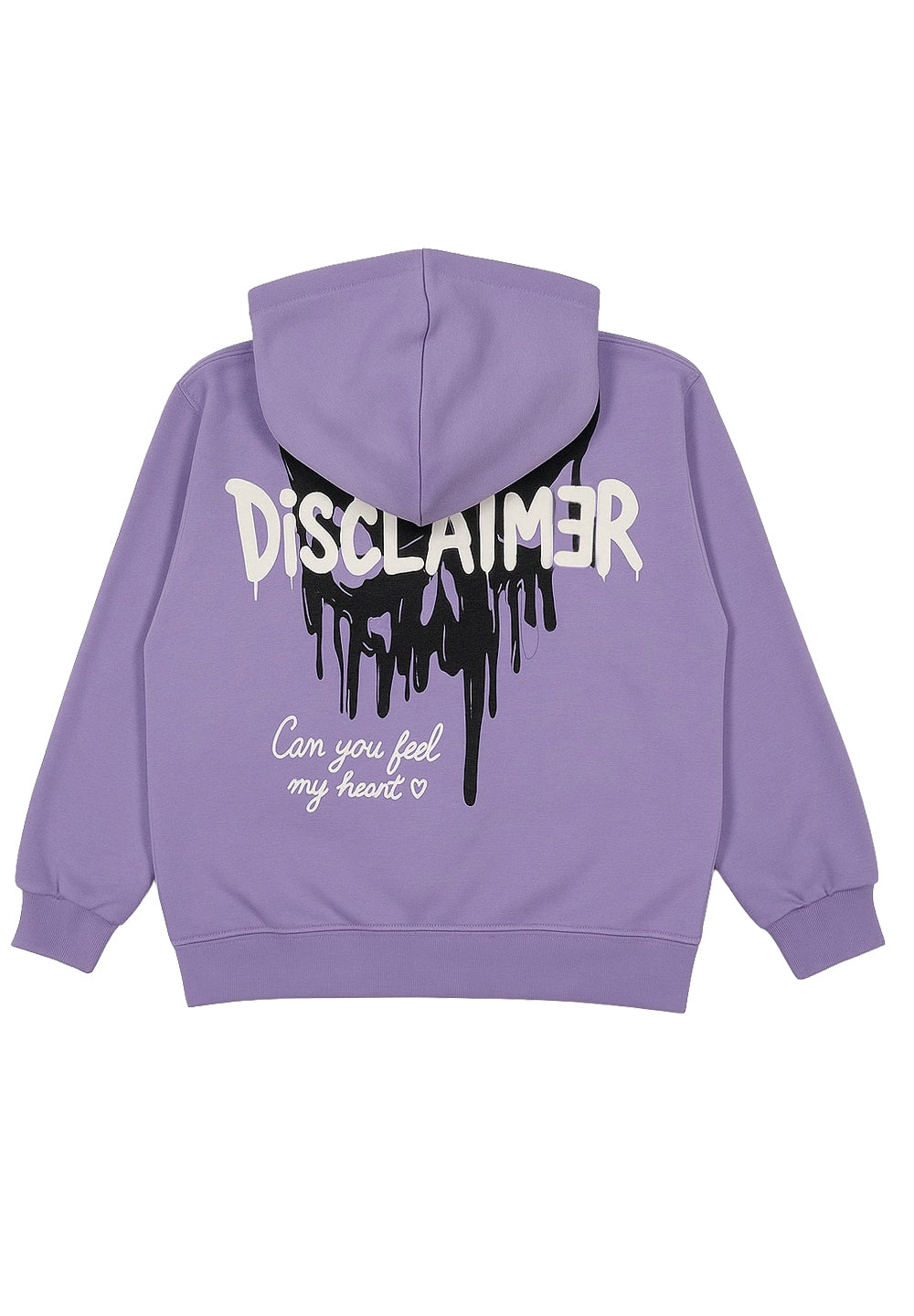 Sweat-shirt zippé lilas pour fille