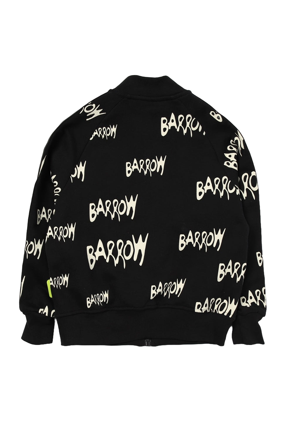 Felpa zip nera per bambino