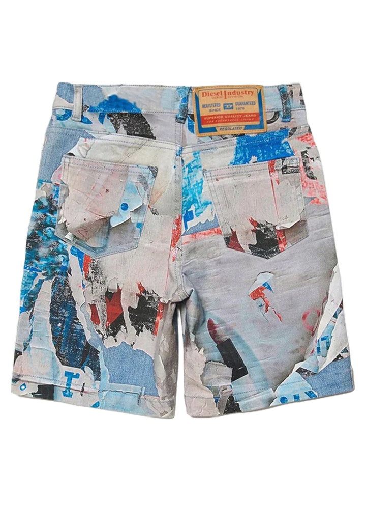 Bermuda en jean multicolore pour garçon