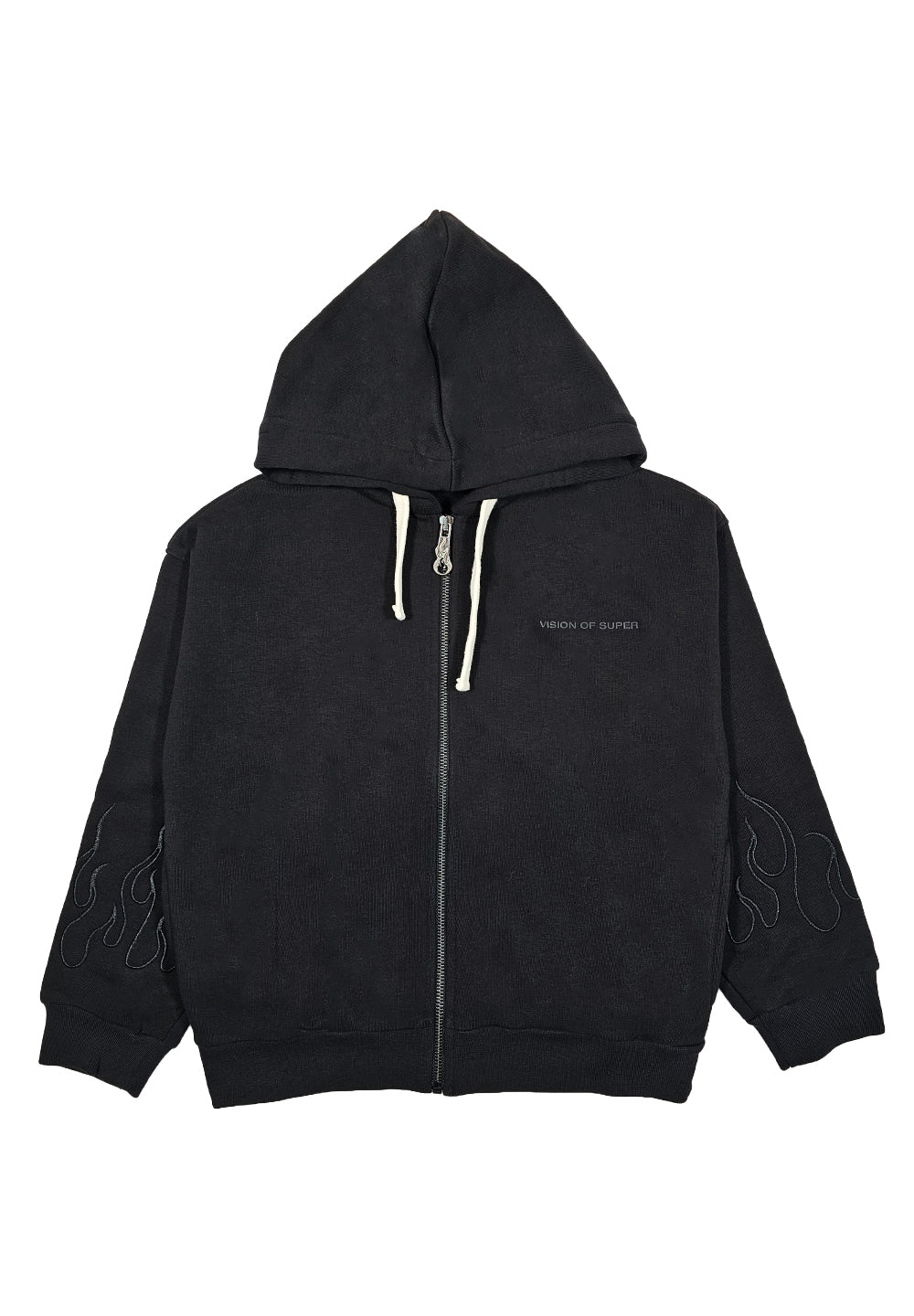 Schwarzes Sweatshirt mit Reißverschluss für Jungen
