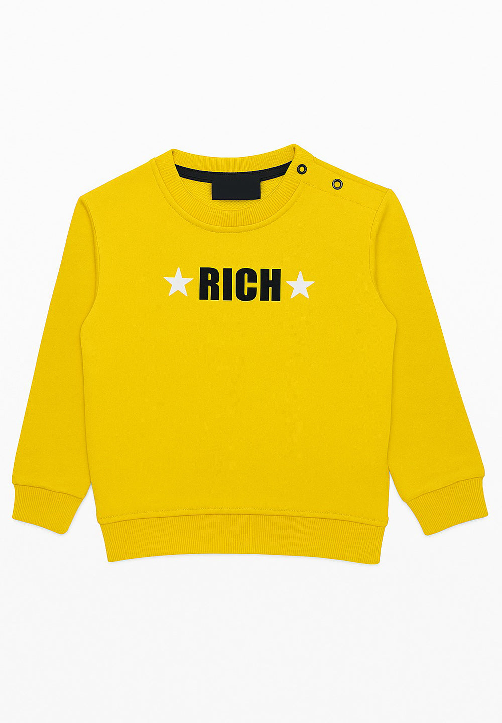 Sweat-shirt ras du cou jaune pour nouveau-nés