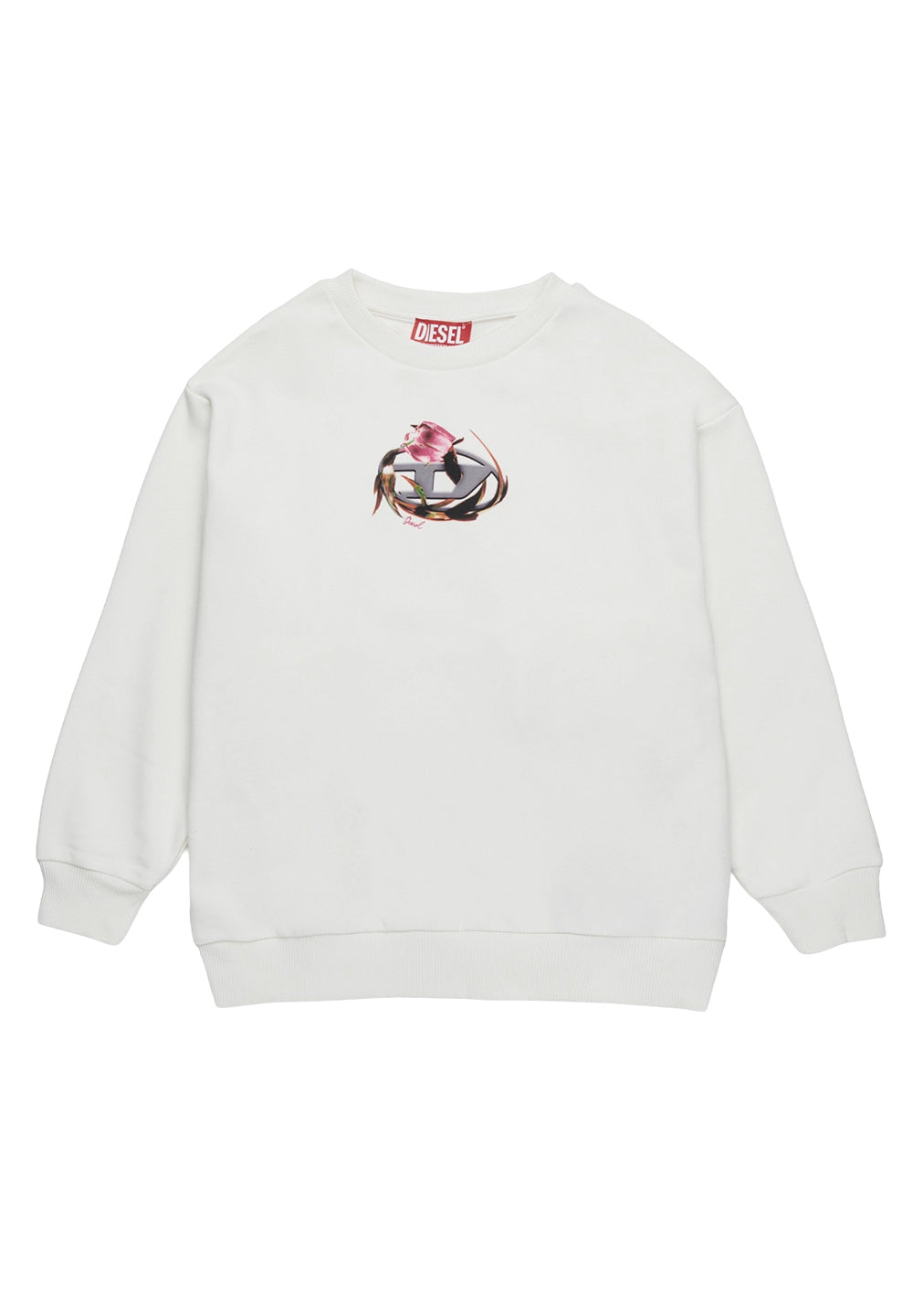 Sweat-shirt ras du cou crème pour enfant