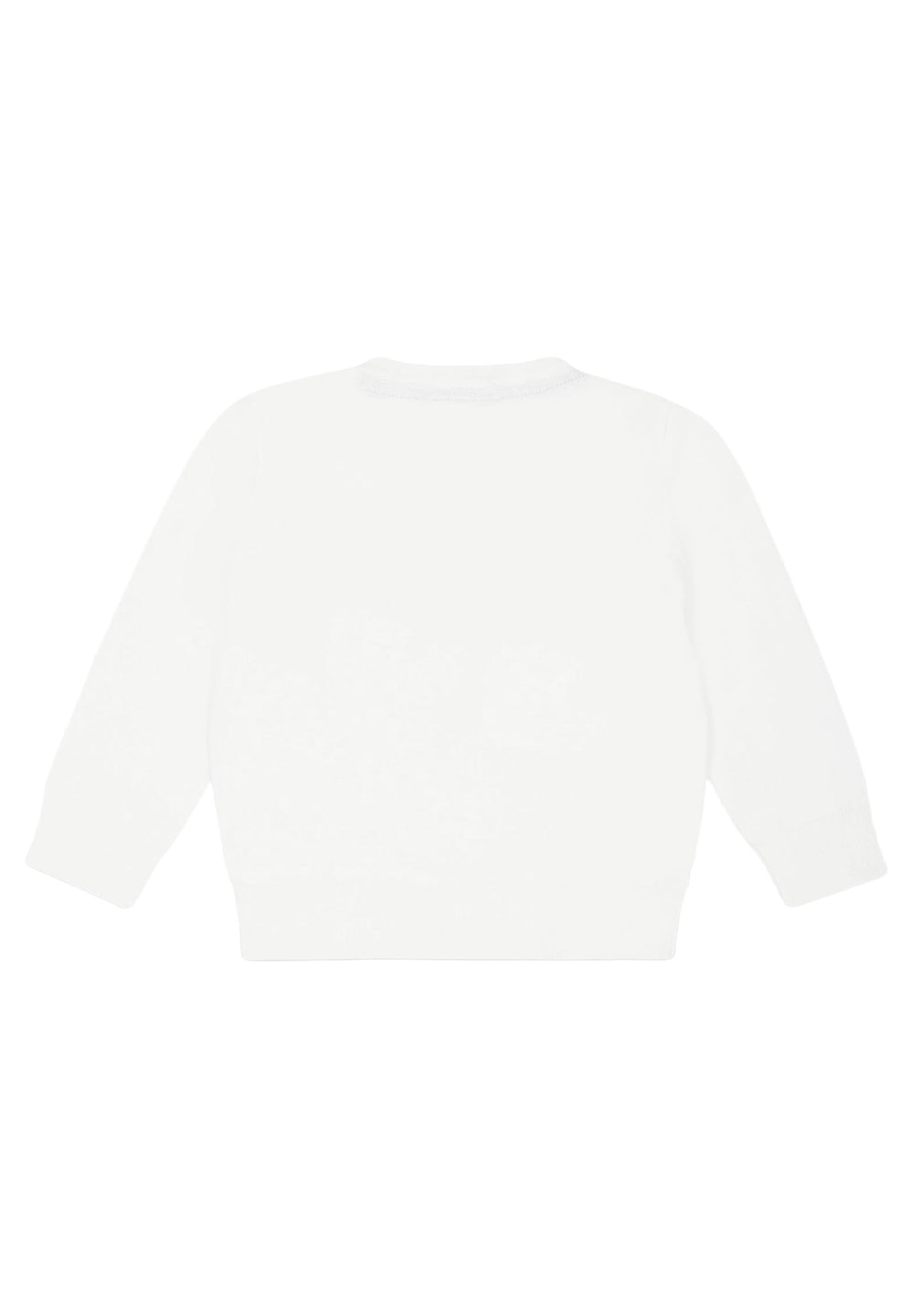 Pull blanc pour nouveau-né