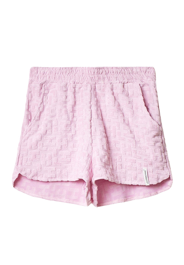 Bermuda felpa rosa per bambina