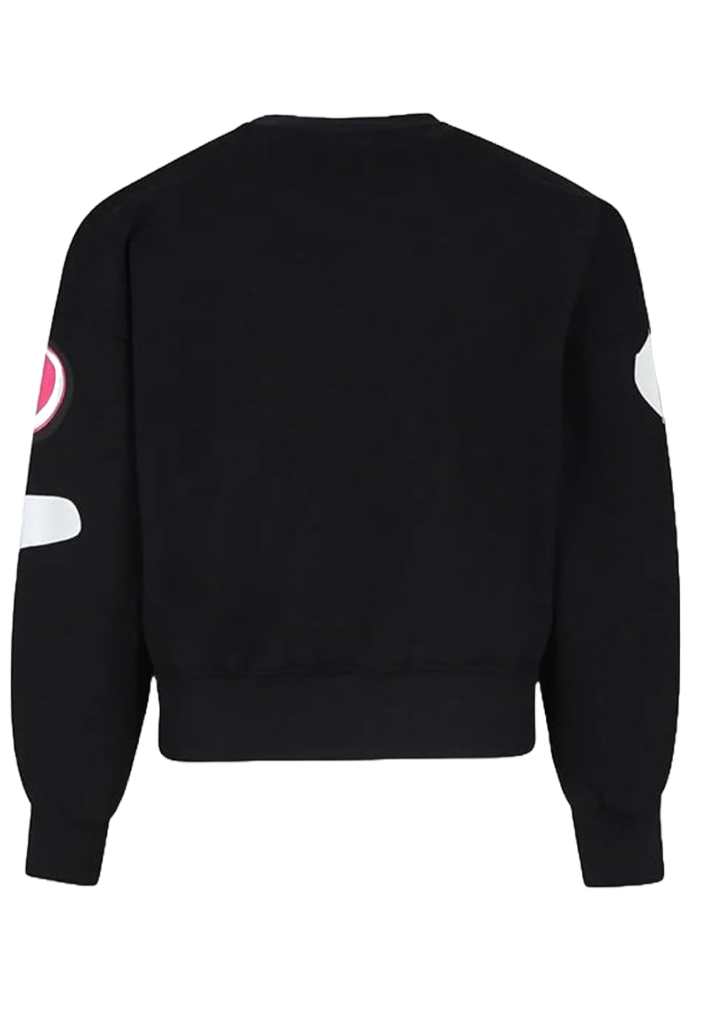 Felpa girocollo nera per bambina