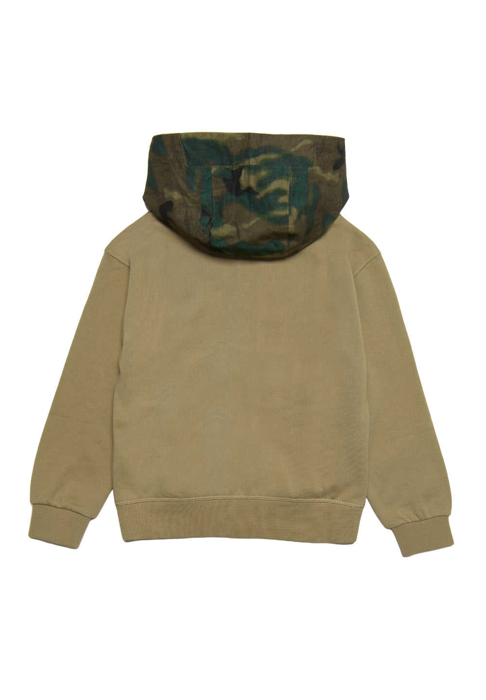 Felpa zip verde per bambino