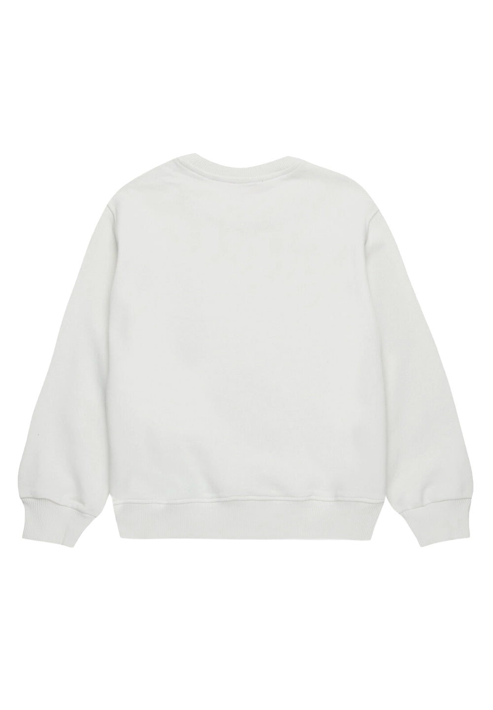 Sweat-shirt blanc à col rond pour enfant