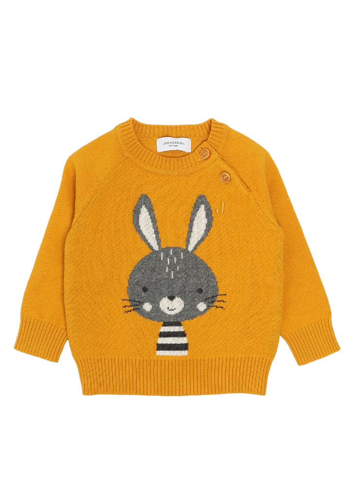 Pull moutarde pour nouveau-nés