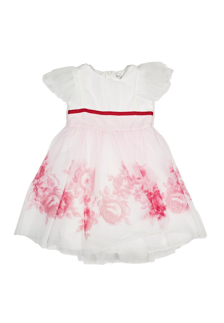 Vestito bianco-rosa per bambina - Primamoda kids