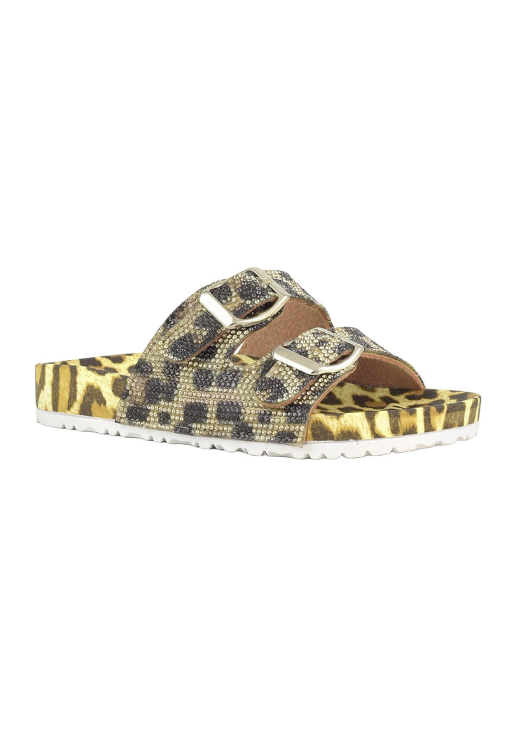 Chaussons léopard pour filles