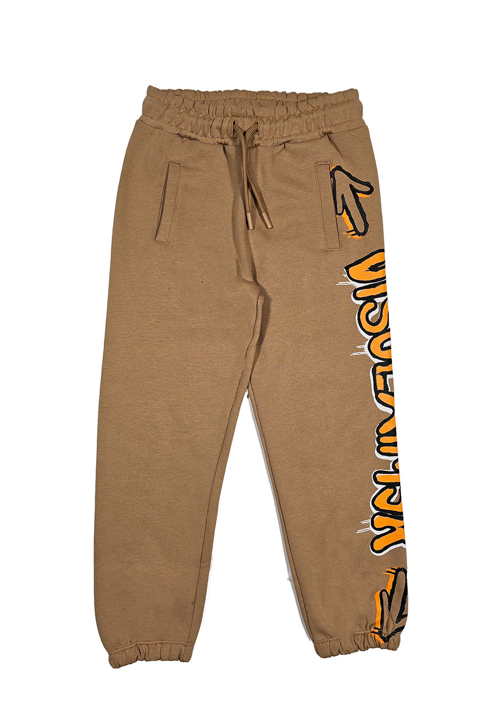 Pantalone felpa beige per bambino