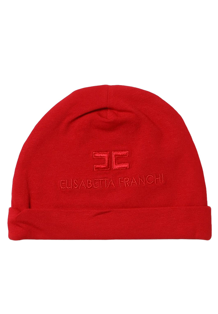 Cappello rosso per neonata
