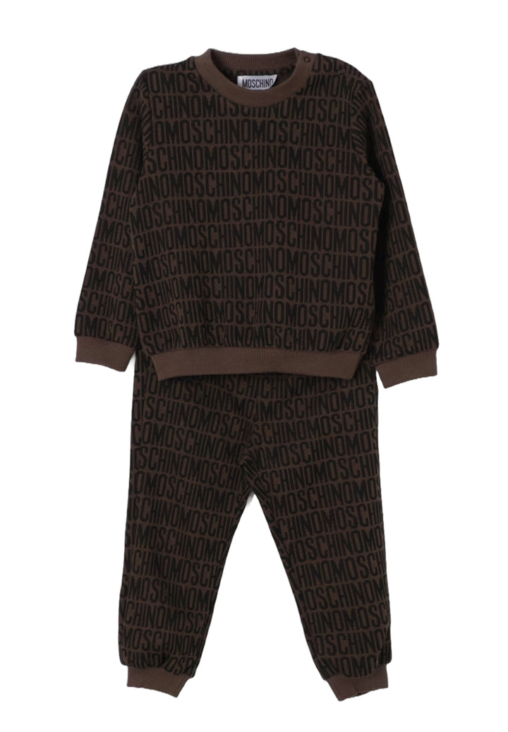 Ensemble sweat-shirt marron pour nouveau-né