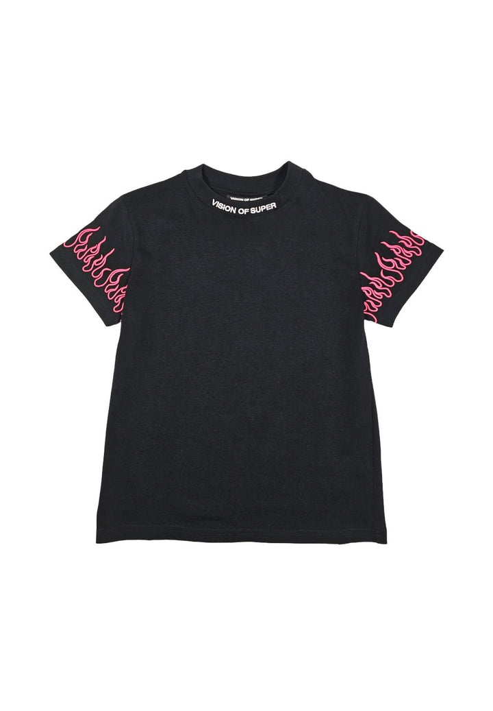T-shirt nera per bambina - Primamoda kids