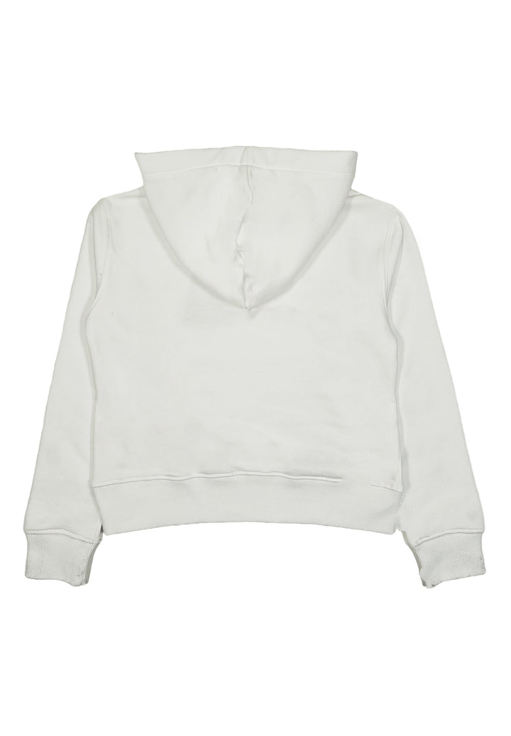 Weißer Kapuzenpullover für Mädchen