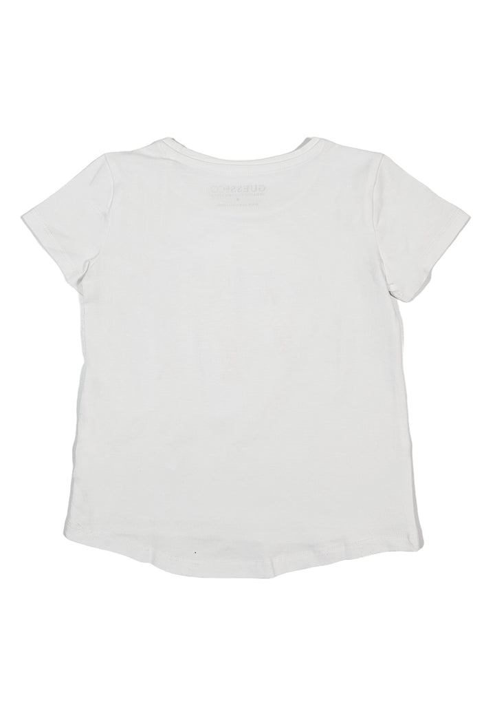 T-shirt bianca per bambina
