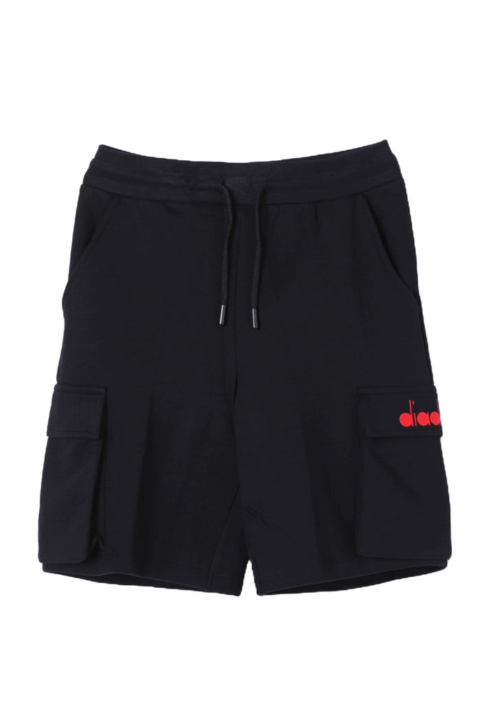 Bermuda felpa nero per bambino