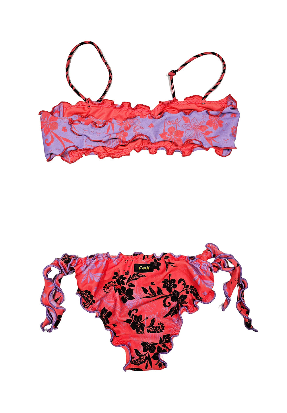 Costume bikini multicolor per bambina
