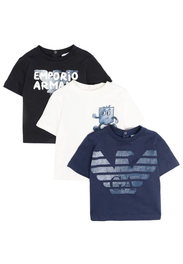3er-Set mehrfarbige T-Shirts für Neugeborene