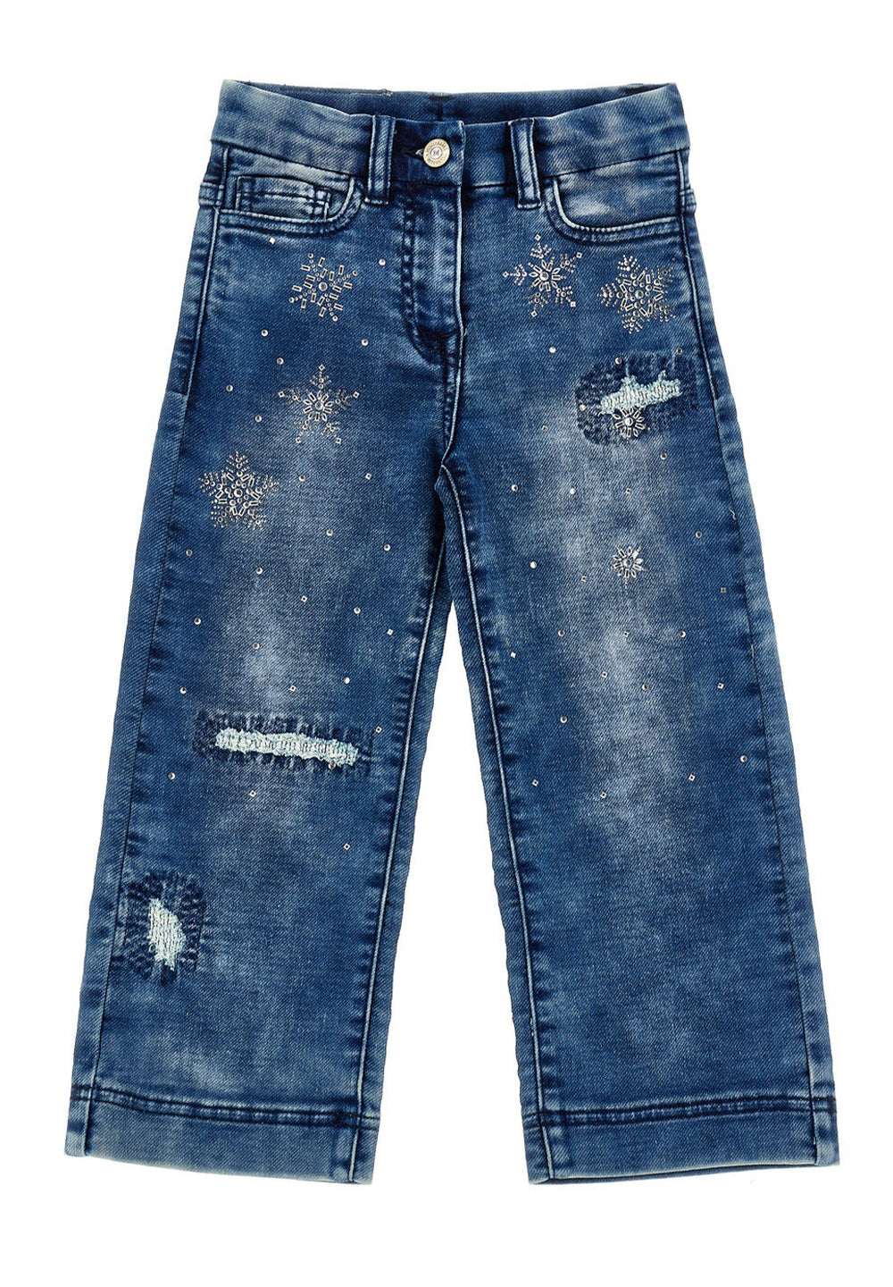 Jeans blu denim per bambina