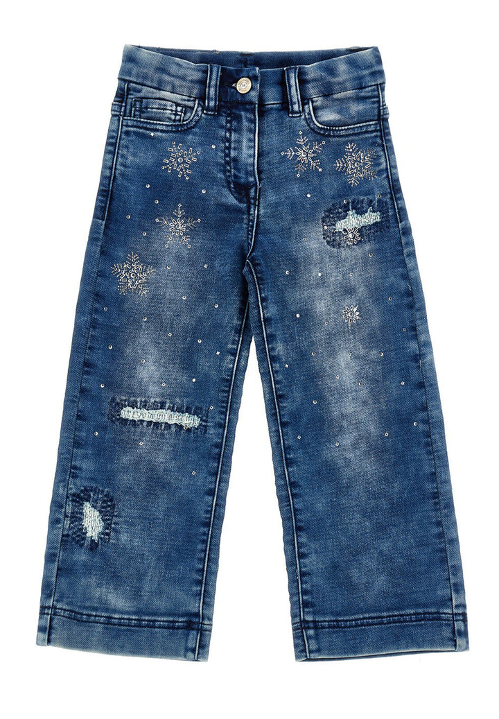 Jeans blu denim per bambina