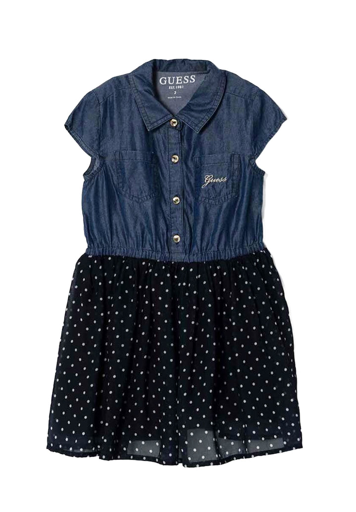 Vestito blu denim per bambina