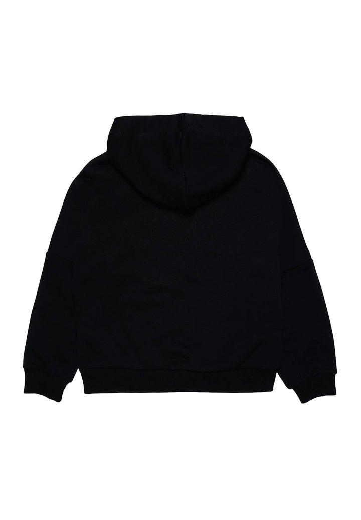 Schwarzes Kapuzensweatshirt für Jungen