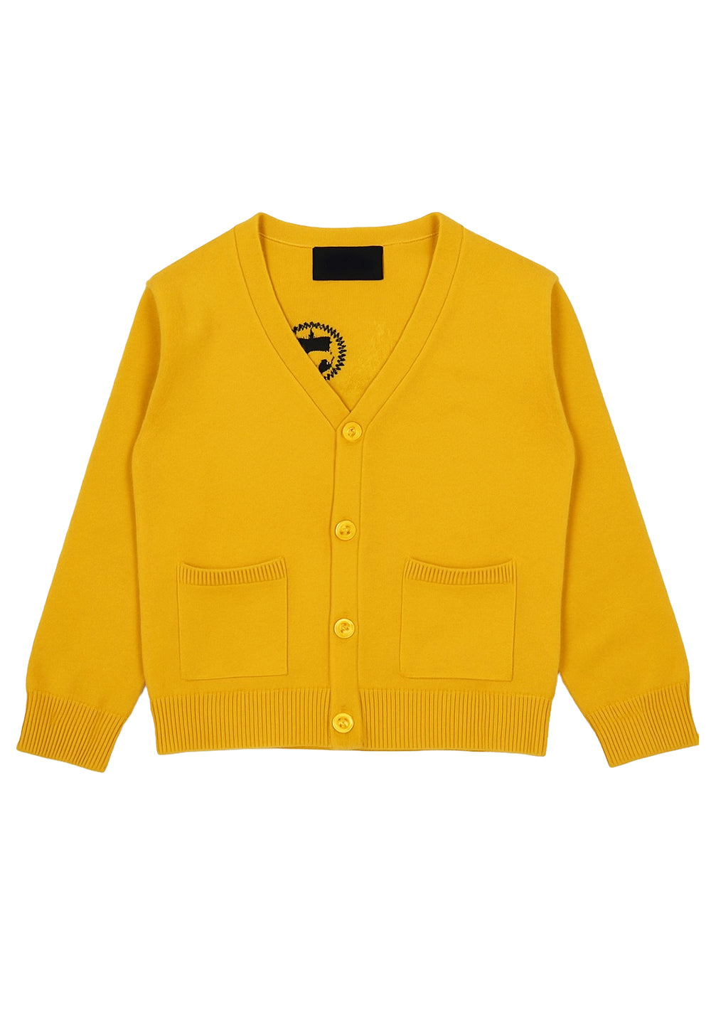 Gilet jaune moutarde pour nouveau-né