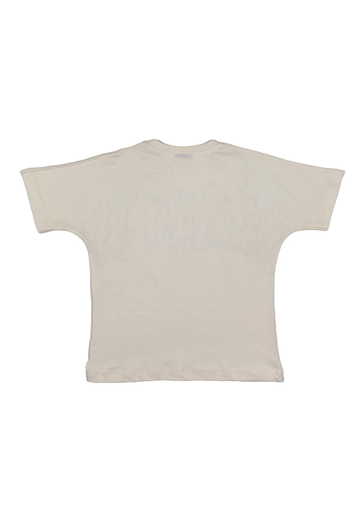 Cremefarbenes T-Shirt für Jungen
