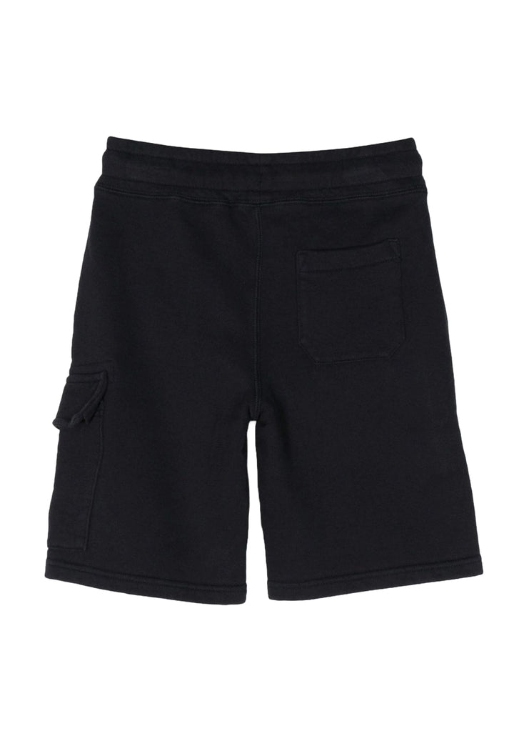 Bermuda felpa nero per bambino