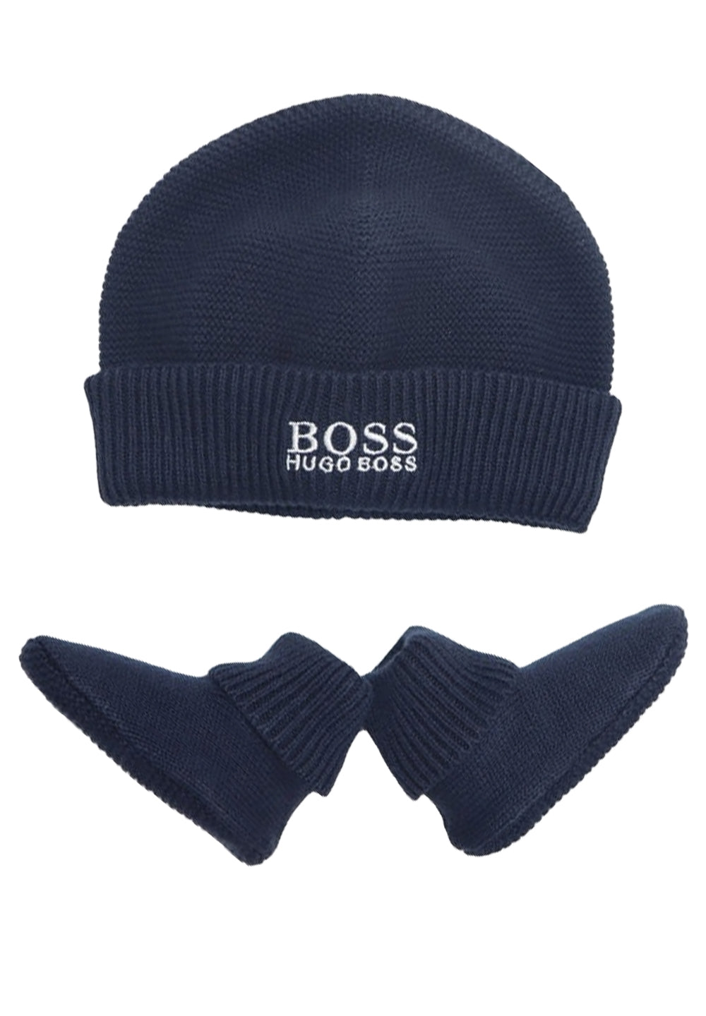 Set cappello + calzini blu per neonato