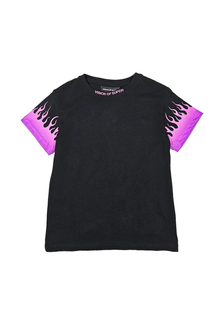 T-shirt nera per bambina - Primamoda kids