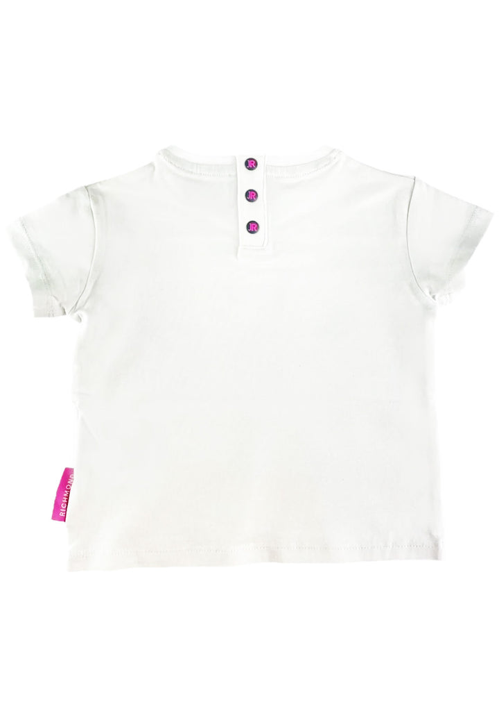 T-shirt blanc pour bébé fille