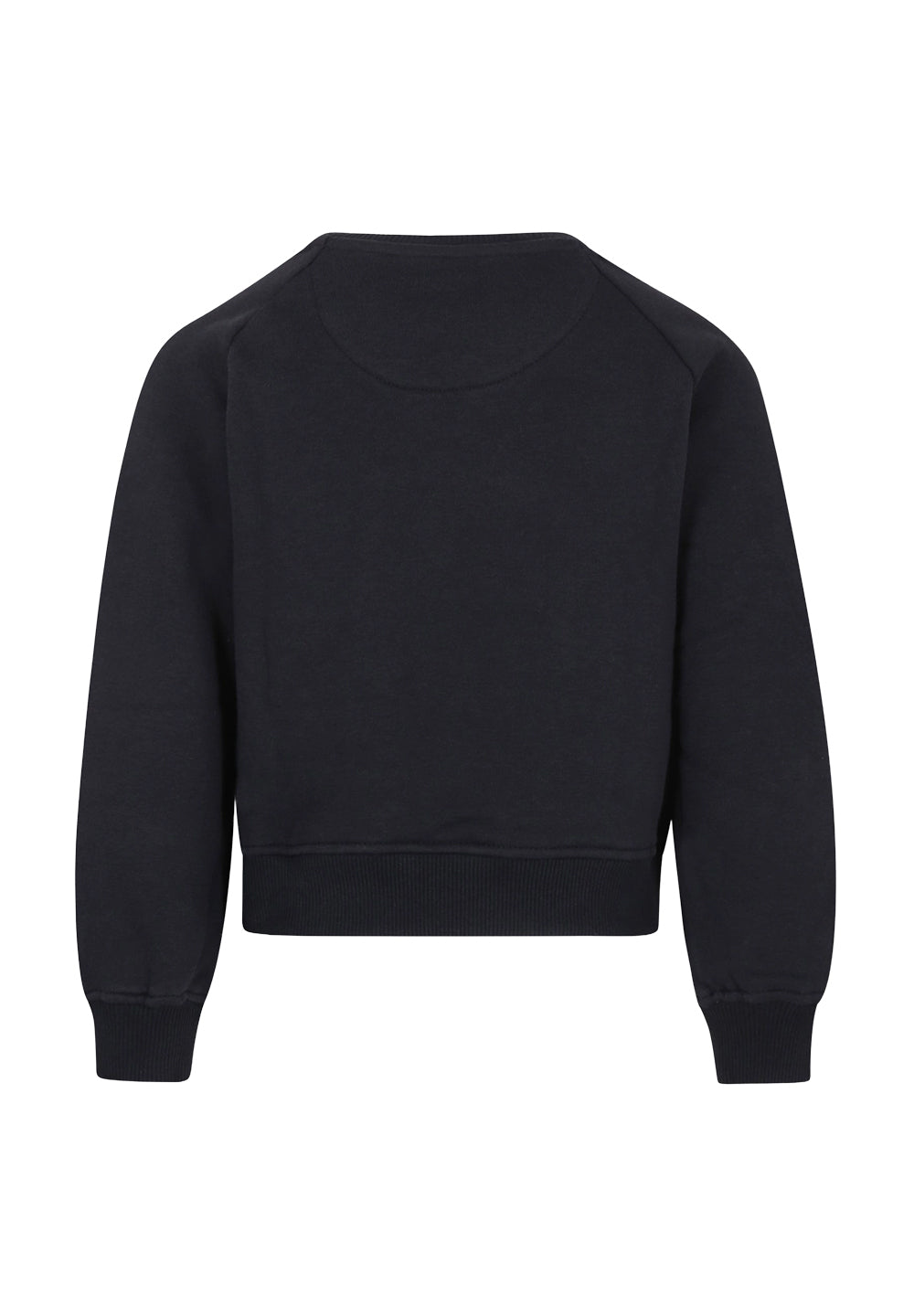 Sweat-shirt noir à col rond pour enfant