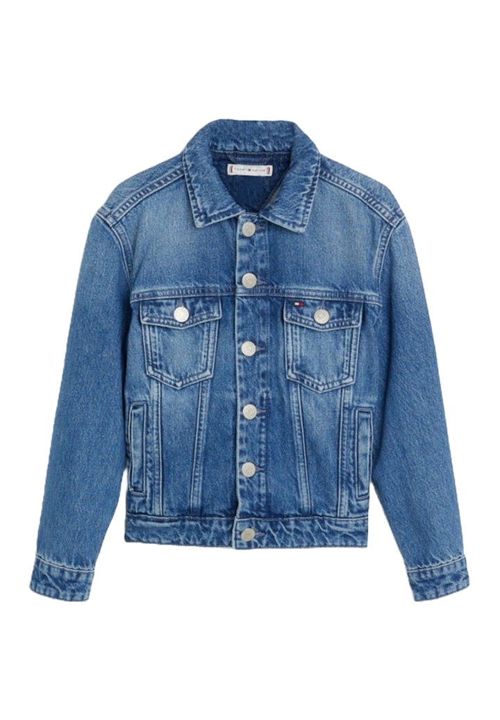 Camicia denim blu per bambina