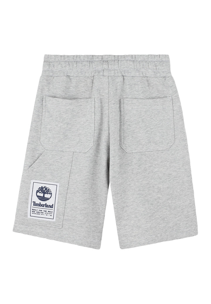 Bermuda sweat-shirt gris pour garçon