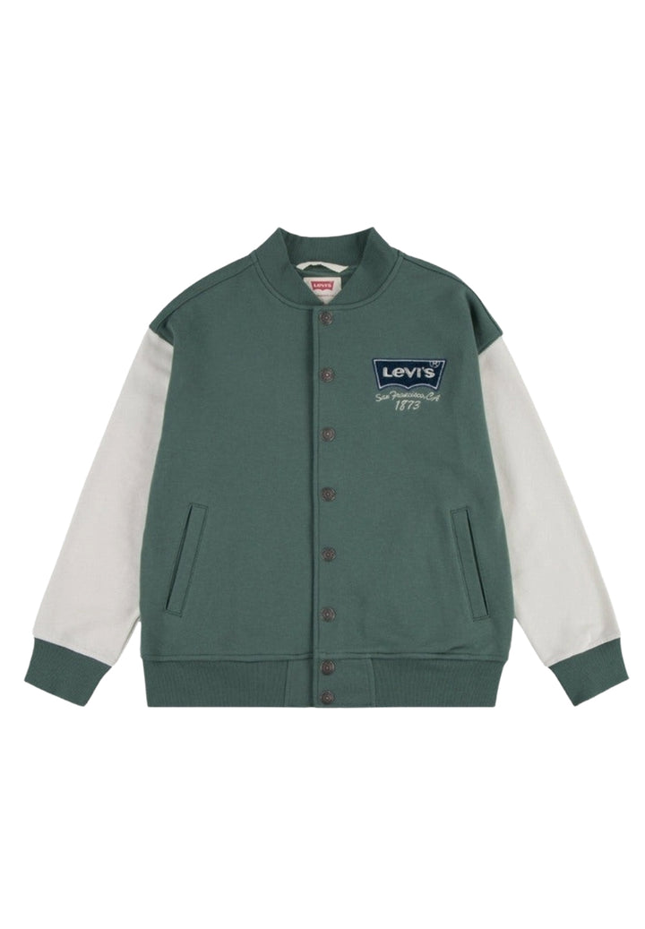 Giubbotto college verde per bambino