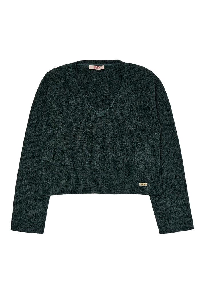Pull vert pour fille