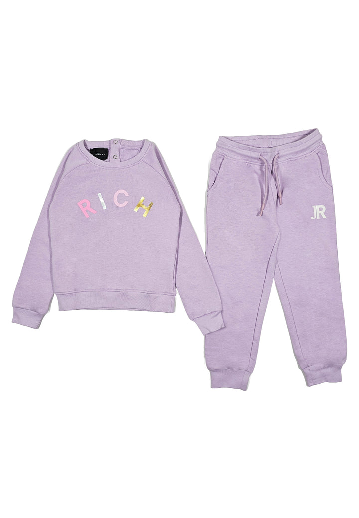 Ensemble sweat-shirt lilas pour bébé fille