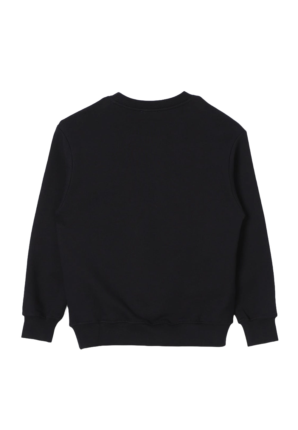 Sweat-shirt noir à col rond pour enfant