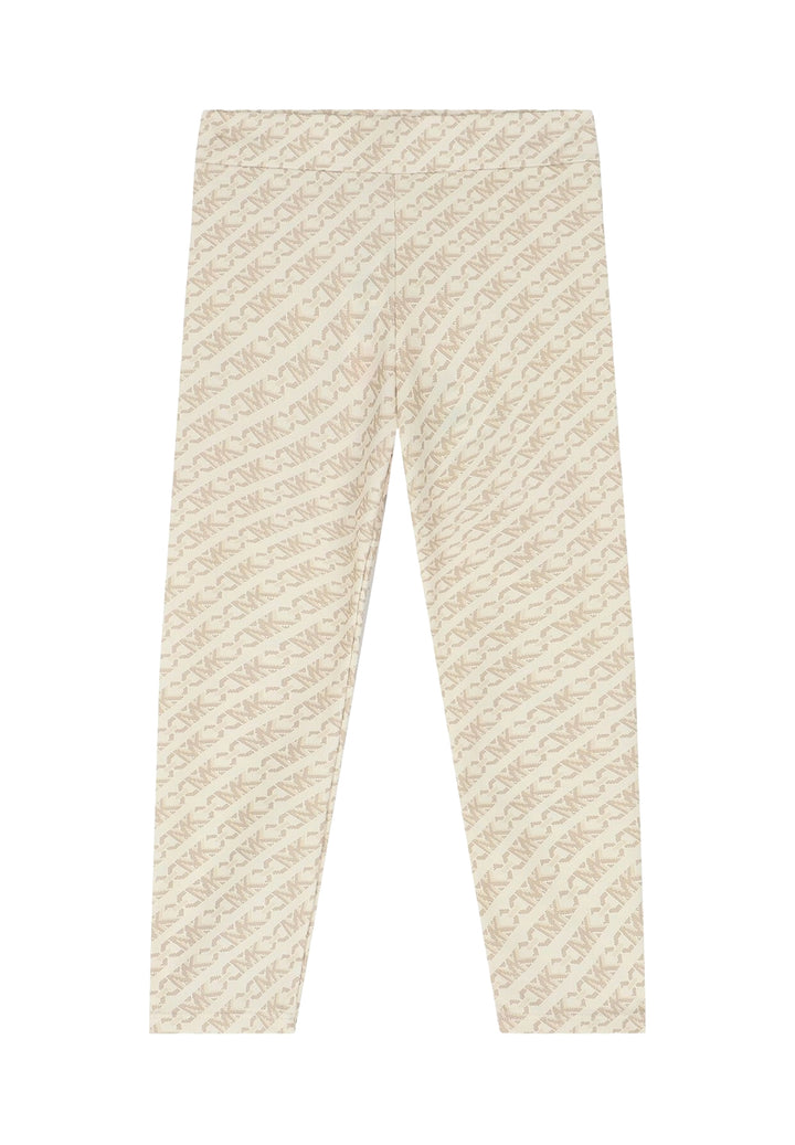 Leggings crema per bambina